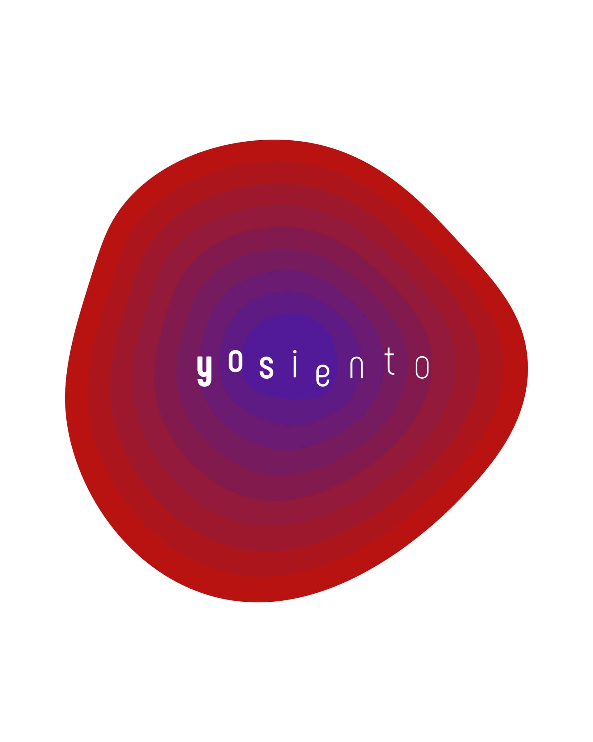 Yosiento logo in an organic shape container